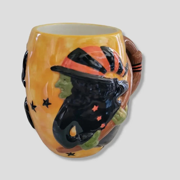 Susan Winget Certified International 3D Halloween Witch Mug – 20 Oz Ceramic - Picture 1 of 7